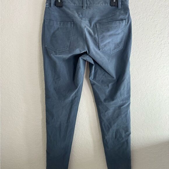 Lululemon ABC Slim-Fit Pants Men 31x 31 Iron Blue Utilitech Stretch Comfort - Picture 8 of 9
